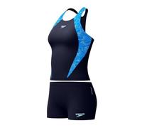 Speedo HyperBoom Splice Tankini Set para Mujer, Lagoon Blue, 28
