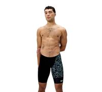 Speedo Hyperboom V-Cut Jammer para Hombre, Black/Alfalfa Green, 26