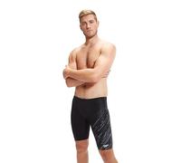 Speedo Hyperboom V-Cut Mallas de natación, Negro/Gris, 26 Men's