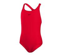 Speedo Junior Girl'S Eco Endurance+ Medalist Swimsuit | Chlorine Resistance | Recycled Fabric | Comfort Fit | Swimming Lessons | Swim Holiday, Fed Red, 11-12 Years