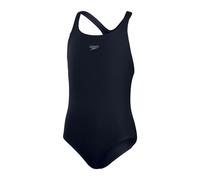 Speedo Junior Girl'S Eco Endurance+ Medalist Swimsuit | Chlorine Resistance | Recycled Fabric | Comfort Fit | Swimming Lessons | Swim Holiday, True Navy, 11-12 Years