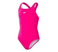Speedo Junior Girl'S Eco Endurance+ Medalist Swimsuit | Chlorine Resistance | Recycled Fabric | Comfort Fit | Swimming Lessons | Swim Holiday, Electric Pink, 7-8 Years
