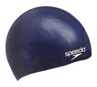 Speedo Junior Plain Moulded Silicone Junior Gorro de natación Junior Unisex, Azul marino, Talla Única