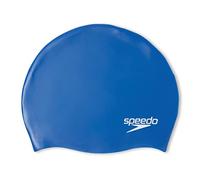 Speedo Junior Plain Moulded Silicone Junior Gorro de natación Junior Unisex, Azul, Talla Única