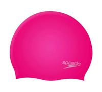 Speedo Junior Plain Moulded Silicone Junior Swimming Cap Gorro de natación Junior Unisex, Rosado, Talla Única