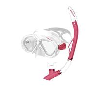 Speedo Leisure Adult Dual Lenses Combo Gafas De Natación, Unisex niños, Clear/Red, Única