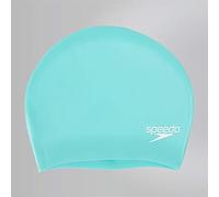 Speedo Long Hair Swimming Cap Green One Size Gorro de natación Unisex Adulto, Verde, Talla Única