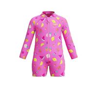 Speedo Long Sleeve Print Zipped One Piece Traje de baño para Junior Unisex, Rosa, 2 años