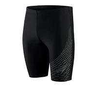 Speedo Medley Logo II Jammers de natación Hombre, Negro/Gris, 3XS