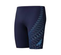 Speedo Medley Logo Jammer para Hombre, Navy/Lagoon Blue, 32