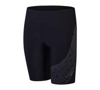 Speedo Medley Logo Mallas de natación, por Niños, Negro/Gris, 15-16 años