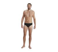 Speedo Men's Eco Endurance+ 7cm Swimming Briefs| Chlorine Resistant | Recycled Fabric | Swim Fitness | Training, Black, 34