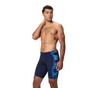 Speedo Men's Hyperboom Splice Jammer 36 Peacoat/Deep Sapphire