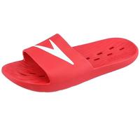 Speedo Men's Slides | Pool Sliders | Quick Dry, Fed Red, 8 UK