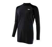 Speedo Modest Long-Line Tunic Cover Up Swimwear túnica de natación Mujer, Negro/Blanco, 28