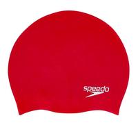 Speedo - Gorro de natación junior de silicona moldeada, rojo