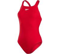 Speedo Women's Eco Endurance+ Medalist Swimsuit| Athletic Fit | Classic Design| Recycled Fabric | Chlorine Resistant | Extra Flexibility, Fed Red, 34