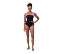 Speedo Mujer Shaping Lunalustre Printed One Piece Swimsuit | Shapewear | Beach and Holiday Swimwear, Neon Violet, 36