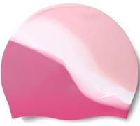 Speedo multi colour silicone cap junior rosa/blanco
