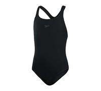 Speedo Niña Bañador Eco Endurance+ Medalist | Resistente al Cloro | Tejido Reciclado | Ajuste cómodo | Clases de natación | Nadar en Vacaciones Black 11-12