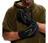 Speedo Open Water Neoprene Swim Gloves (Black/Fluo Yellow, Medium) NUEVO