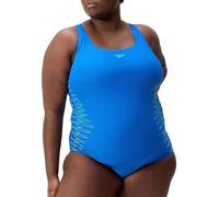 Speedo Placement Medalist Plus Size Traje de baño de una Pieza para Mujer, Lagoon Blue, 50