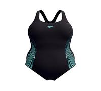 Speedo Placement Medalist (+) Traje de baño para Mujer, Dark Teal, 46