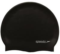Speedo plain flat silicon cap negro