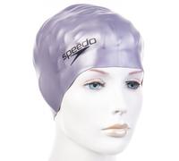 Speedo plain flat silicon cap plata