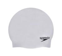 Speedo Gorro de Natación Moldeado de Silicona Liso Unisex Adulto Cromo Talla Única