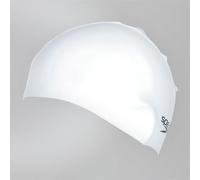 Speedo Plain Moulded Silicone Gorro de Natación, Unisex Adulto, Blanco, Talla Única