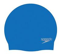Speedo Plain Moulded Silicone J Gorro de natación Junior Unisex, Azul/Azul, One Size