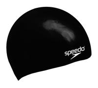 Speedo plain moulded silicone junior cap negro