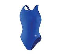 Speedo Powerflex Eco Carrera de la Mujer sólido Super Pro - Traje de baño de una Pieza, Mujer, Color New Sapphire, tamaño 32