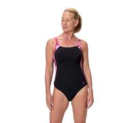 Speedo Print Luna Lustre One Piece Traje de baño para Mujer, Negro, 42