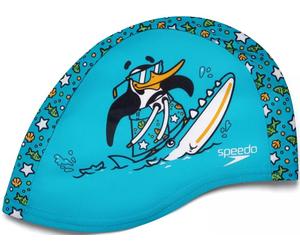 Speedo printed polyester cap turquesa