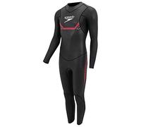 Speedo Proton THINSWIM Male Fullsuit L/S Traje Neopreno, Hombre, Black/Lava Red, XL