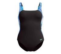 Speedo Shaping Luna Lustre Printed 1 Traje de baño de una Pieza para Mujer, Indigo Glow, 40