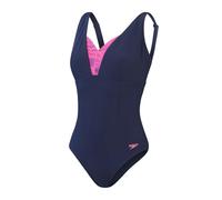 Speedo Shaping Printed OpusGem DD+ 1 Piece Bañador, por Mujer, Negro/Rosa, 36