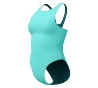 Speedo solid high neck arctic glass blue xl - uk38