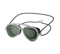 Speedo Sunny G Mariner - Gafas de natación unisex para niños, con espejo, plateado/esmeralda/plateado, talla única