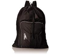 Speedo Swim Deluxe Ventilator Mesh Equipment Pool Gear Swimming Bag - Black