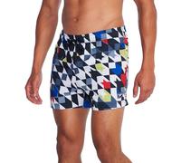 Speedo Swim Trunk Short Length Redondo Printed Bañador para Hombre, Café a Cuadros, L