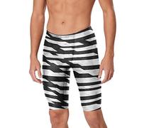 Speedo Swimsuit Jammer Endurance+ Printed Team Colors Bañador, Contort Black/White, 52 para Hombre