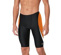 Speedo Swimsuit Jammer Endurance+ Splice Team Colors, Edge Negro/Naranja, 38 para Hombre