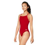 Speedo Swimsuit One Piece Endurance+ Flyback Solid Adult Team Colors Traje de baño, Rojo Oscuro, 44 para Mujer