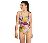Speedo Swimsuit One Piece Prolt Volt Back Printed Traje de baño de una Pieza, Abstracto Radiant Yellow, 0 para Mujer