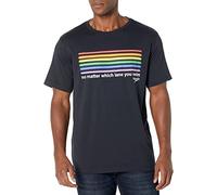 Speedo T-Shirt Short Sleeve Crew Neck Pride Graphic Manga Corta, Negro 2021, M Unisex Adulto