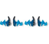 Speedo Tapones Biofuse | Diseño ergonómico | Protección para los oídos | Sin goteos Usa Charcoal/Pool One Size (Paquete de 2)