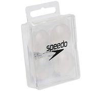 Speedo Tapones de silicona unisex para entrenamiento de natación, color blanco, 2 pares (paquete de 1)
